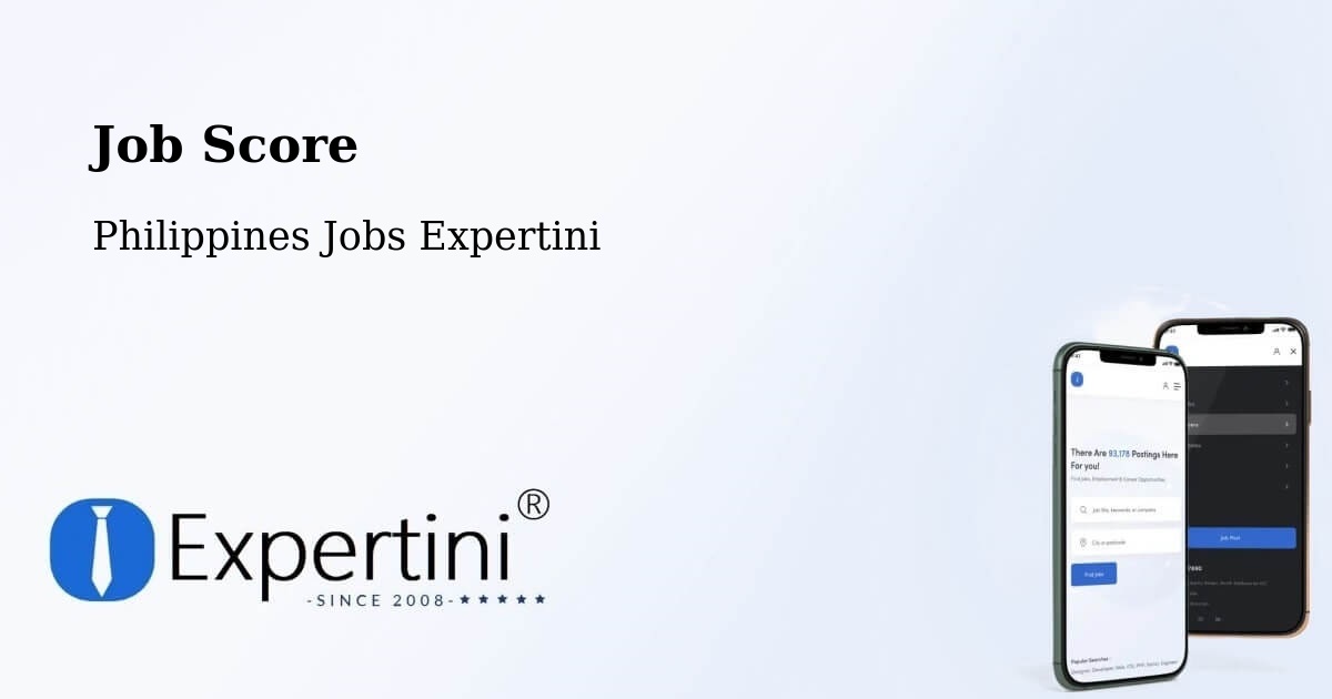 Job Score & Job Description Score Tool – Manaring - Philippines Jobs Expertini